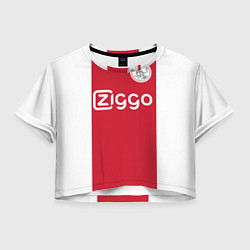 Футболка 3D укороченная женская Ajax FC: Ziggo, цвет: 3D-принт