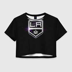 Футболка 3D укороченная женская Los Angeles Kings, цвет: 3D-принт