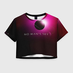 Футболка 3D укороченная женская No Mans Sky, цвет: 3D-принт