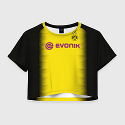 Футболка 3D укороченная женская BVB FC: Rois Away 17/18, цвет: 3D-принт