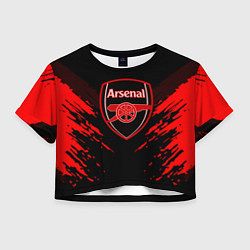 Футболка 3D укороченная женская Arsenal FC: Sport Fashion, цвет: 3D-принт