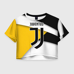 Футболка 3D укороченная женская FC Juventus, цвет: 3D-принт