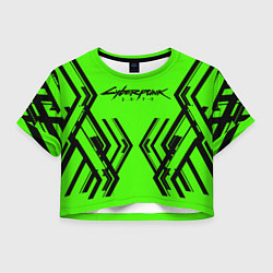 Женский топ Cyberpunk 2077: Acid Green