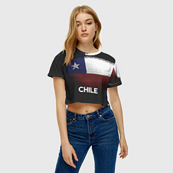 Футболка 3D укороченная женская Chile Style, цвет: 3D-принт — фото 2