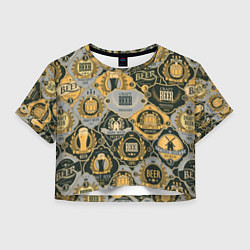 Женский топ Пивные этикетки мира