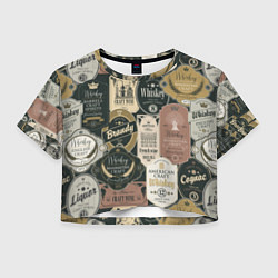 Женский топ Этикетки мира Виски