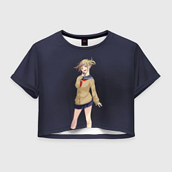 Футболка 3D укороченная женская My Hero Academia Himiko Toga, цвет: 3D-принт