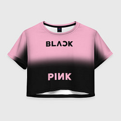 Женский топ Blackpink - розово-черный