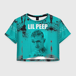 Футболка 3D укороченная женская Lil Peep, цвет: 3D-принт