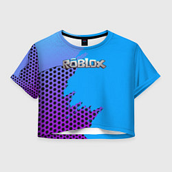 Футболка 3D укороченная женская Roblox, цвет: 3D-принт