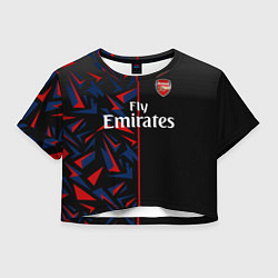 Футболка 3D укороченная женская ARSENAL UNIFORM 2020, цвет: 3D-принт