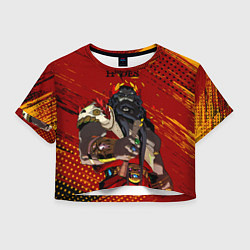 Футболка 3D укороченная женская Hades - Аид, цвет: 3D-принт