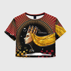 Футболка 3D укороченная женская AK47 The Empress Императрица, цвет: 3D-принт