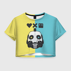 Футболка 3D укороченная женская XBOT 4000 Love, Death and Robots Z, цвет: 3D-принт