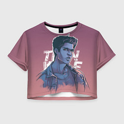 Футболка 3D укороченная женская Teen Wolf Scott McCall, цвет: 3D-принт