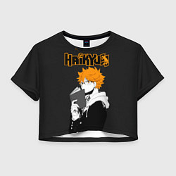 Футболка 3D укороченная женская Шоё Хината Haikyuu!!, цвет: 3D-принт