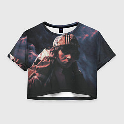 Футболка 3D укороченная женская OG BUDA, цвет: 3D-принт