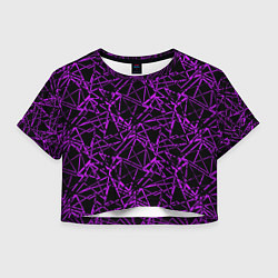 Женский топ Фиолетово-черный абстрактный узор