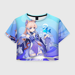 Футболка 3D укороченная женская Genshin Impact, Кокоми, цвет: 3D-принт