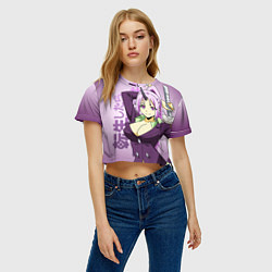 Футболка 3D укороченная женская TenSura, Шион, цвет: 3D-принт — фото 2