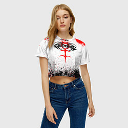 Футболка 3D укороченная женская GHOSTEMANE, цвет: 3D-принт — фото 2