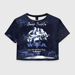 Футболка 3D укороченная женская From The Setting Sun In Wacken - Deep Purple, цвет: 3D-принт