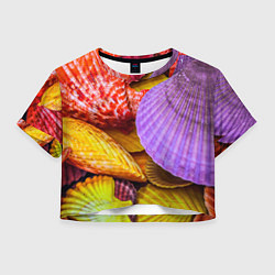 Женский топ Разноцветные ракушки multicolored seashells
