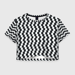Женский топ Шахматная Иллюзия Искажения