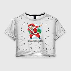 Женский топ Merry Christmas Santa Dabbing