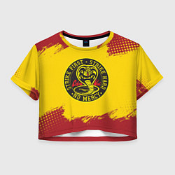 Футболка 3D укороченная женская Cobra Kai Big Logo, цвет: 3D-принт
