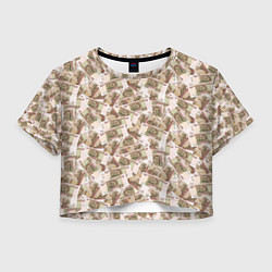 Женский топ Купюры 100 рублей