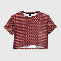 Женский топ Gold & Red pattern