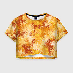 Женский топ Спортивный камуфляж Пикси - Апельсин