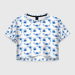 Женский топ Blue floral pattern