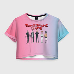 Футболка 3D укороченная женская Tomodachi Game: персонажи, цвет: 3D-принт