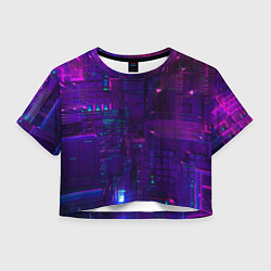 Женский топ Матричная вселенная неон