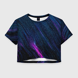 Женский топ Звёздное абстрактное фиолетовое небо