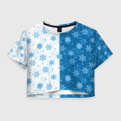 Женский топ Красивые снежинки