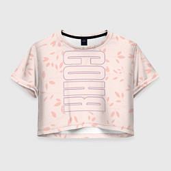 Женский топ Соня по-вертикали с розовым фоном