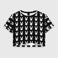Женский топ Bunny pattern black