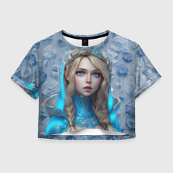 Футболка 3D укороченная женская Dota 2 Crystal Maiden, цвет: 3D-принт