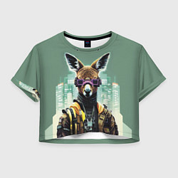 Женский топ Cool kangaroo - cyberpunk