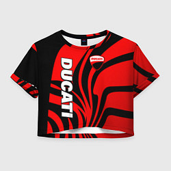 Женский топ Ducati - red stripes