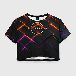 Женский топ Starfield logo orange abstract