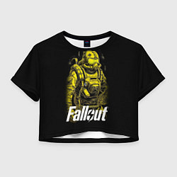 Футболка 3D укороченная женская Poster Fallout, цвет: 3D-принт