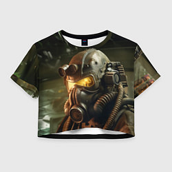 Футболка 3D укороченная женская Fallout photo, цвет: 3D-принт