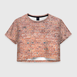 Женский топ Кирпичная стена узор