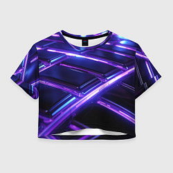 Женский топ Фиолетовые неоновые плиты