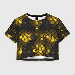 Женский топ Жёлтый трескающийся камень