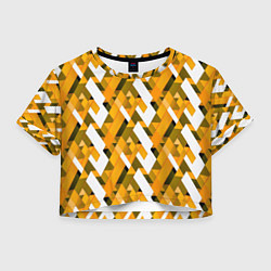 Женский топ White and yellow shapes